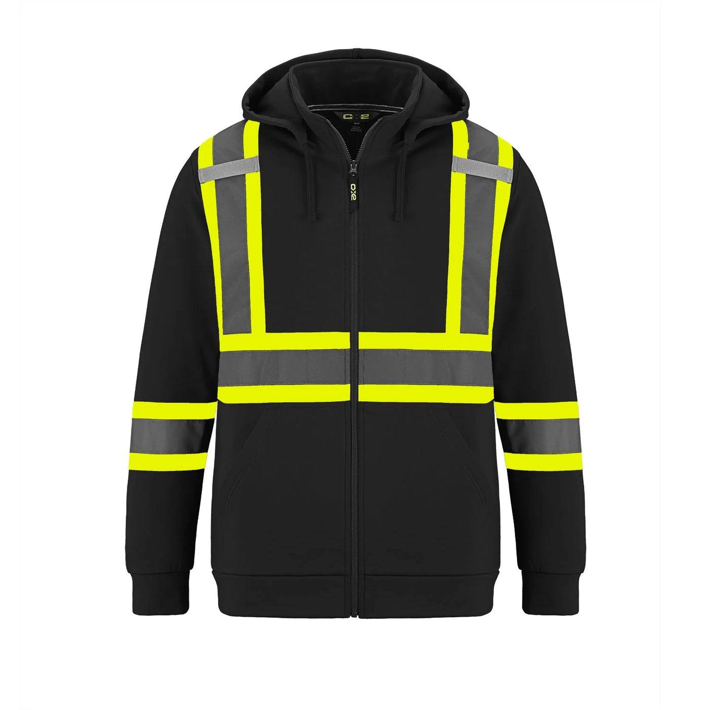 L01380 - Infinity - CX2 High Visibility Fleece Full Zip Sweater with Detachable Hood