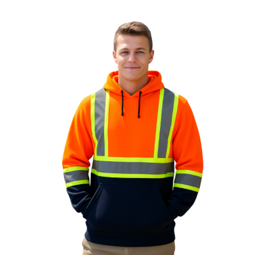 L01375 - Long Haul - CX2 High Visibility Fleece Pullover Hoodie