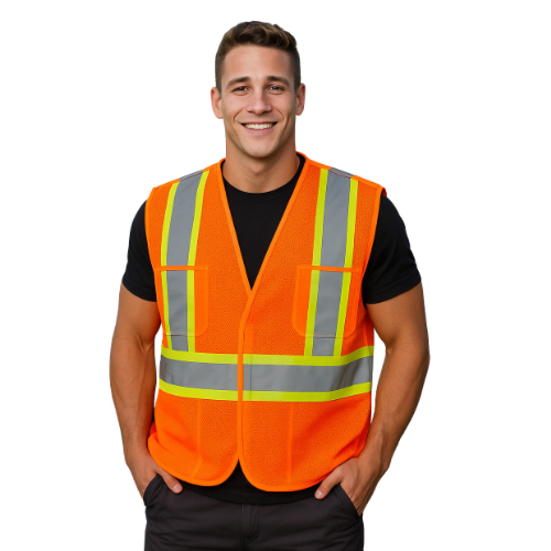 L01180 - Patrol - 5 Point Detachable High Visibility Mesh Vest - One Size CX2